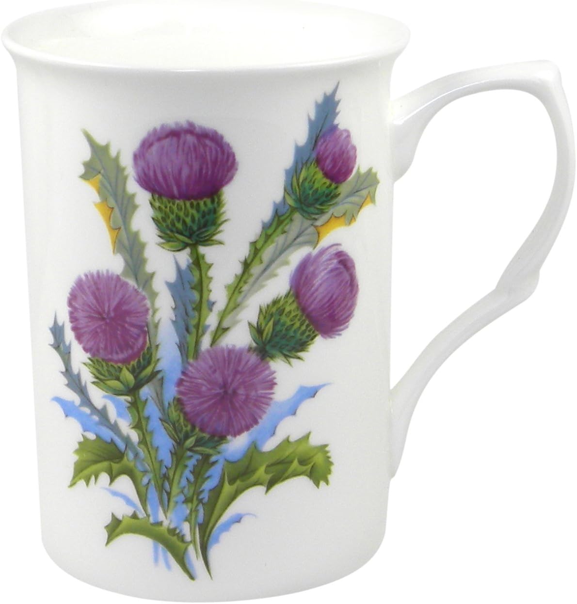 Adderley Glamis Thistle Fine Bone China Coffee or Tea Mug  Kitchen Flight Coffee Mug Made in England, Fine Bone China, Thistle Flower