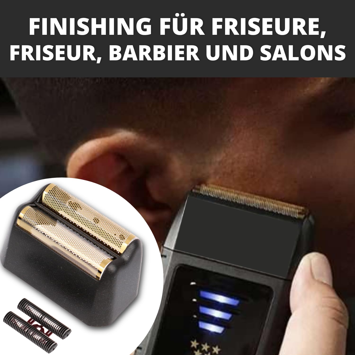 Scherkopf Ersatzkopf x1 Klinge Kompatibel mit Maschine Rasierer Wahl Shaver 5 Star Series Finale Ersatzkopf Trimmer Blade Finishing Ersatzfolie Ersatzteile Friseur Rasur Haare Bart Folienrasierer