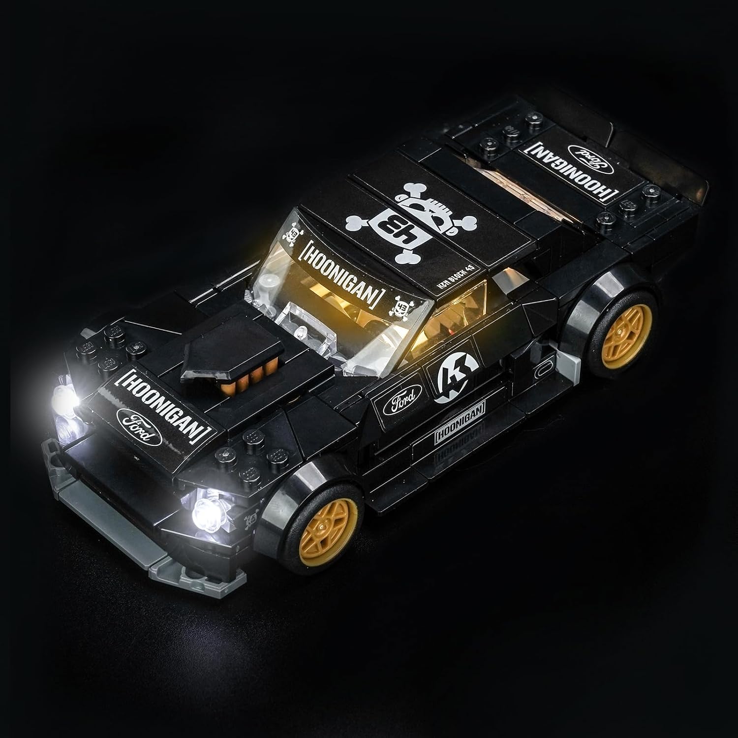 Zestaw lampek LED, kompatybilny z Lego 77262 Ken Block's '65 Ford Mustang Hoonicorn V1 (bez modelu), dekoracyjne zestawy świateł kompatybilny z Lego 77262 Lego 77262