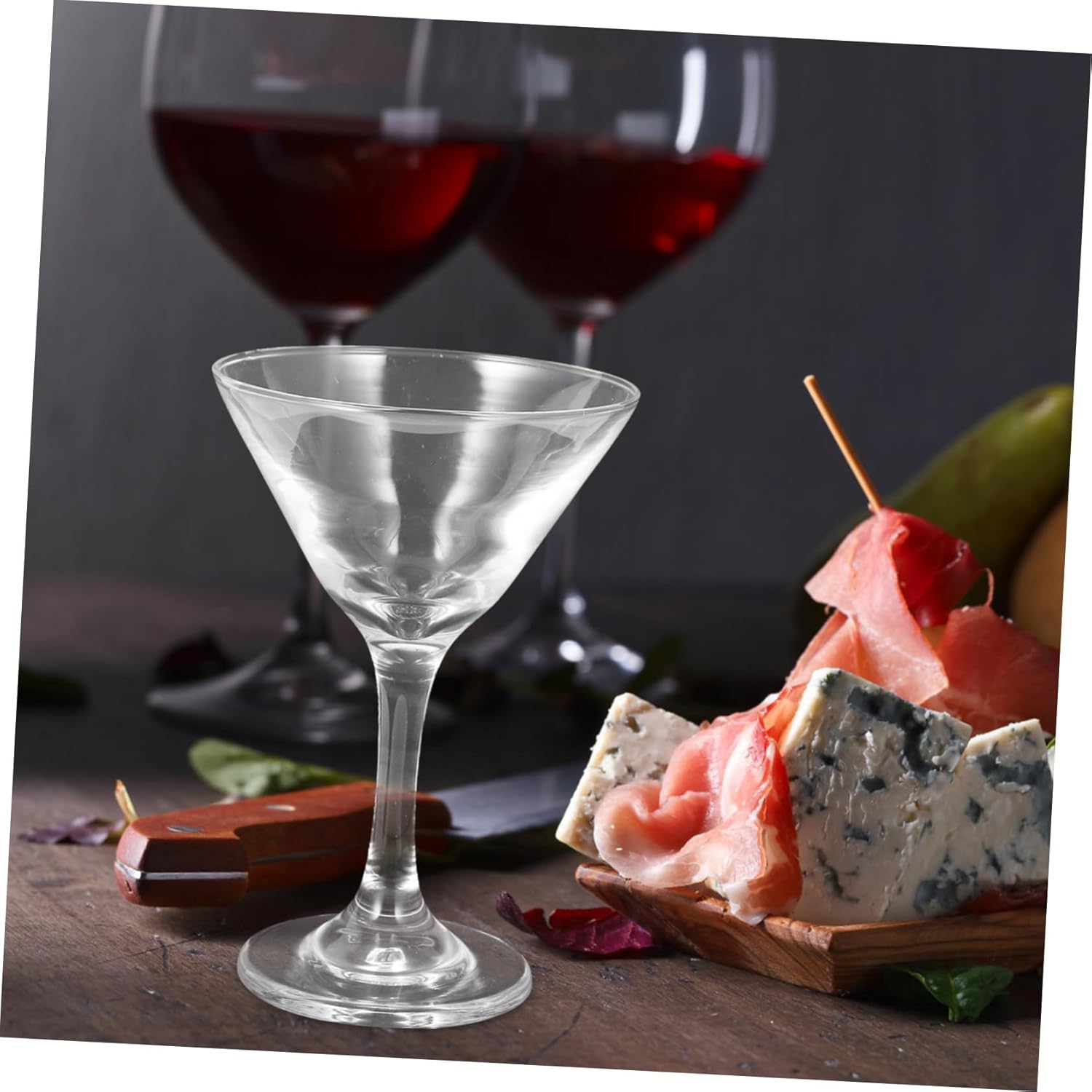 6pcs Glasses Novelty Cocktail Goblets for Whiskey Wine and Liquor Elegant Crystal Design for Parties Festivals and Home Use Capacity