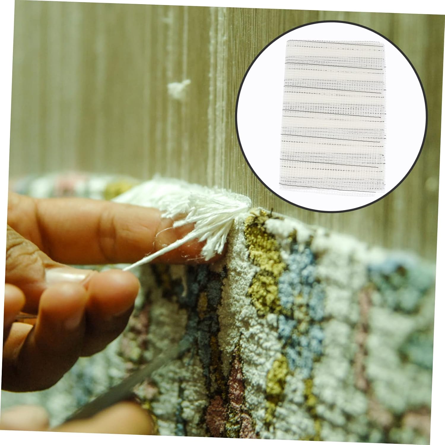 DOITOOL Blank Rug DIY Mesh for Crochet Projects Lightweight Smooth Surface for Crafting Mesh for Rug Making and Tapestry Crafts