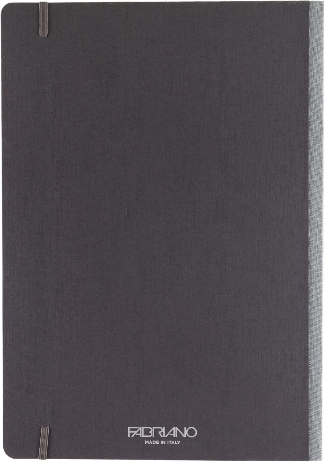 Fabriano Ecoqua Plus Fabric-Bound Notebook, 8.3" x 11.7", A4, Lined, Gray