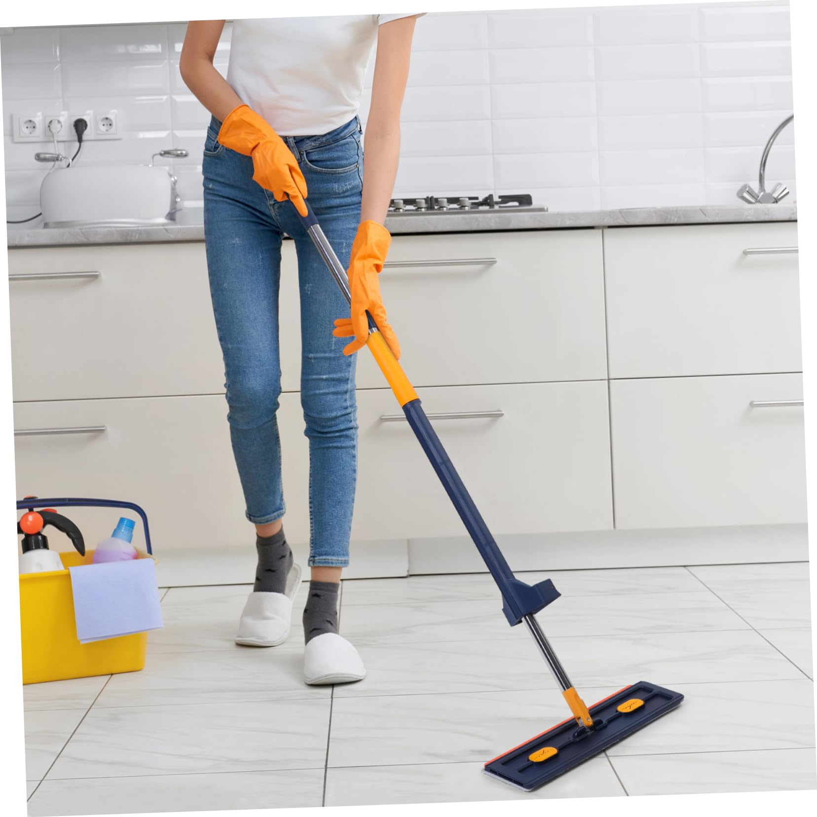Healeved Panno Non Lavabile per Pavimenti Panno Piatto Multifunzionale Cuscinetti Accessori per Pulizia della Casa per Pulizia dei Pavimenti