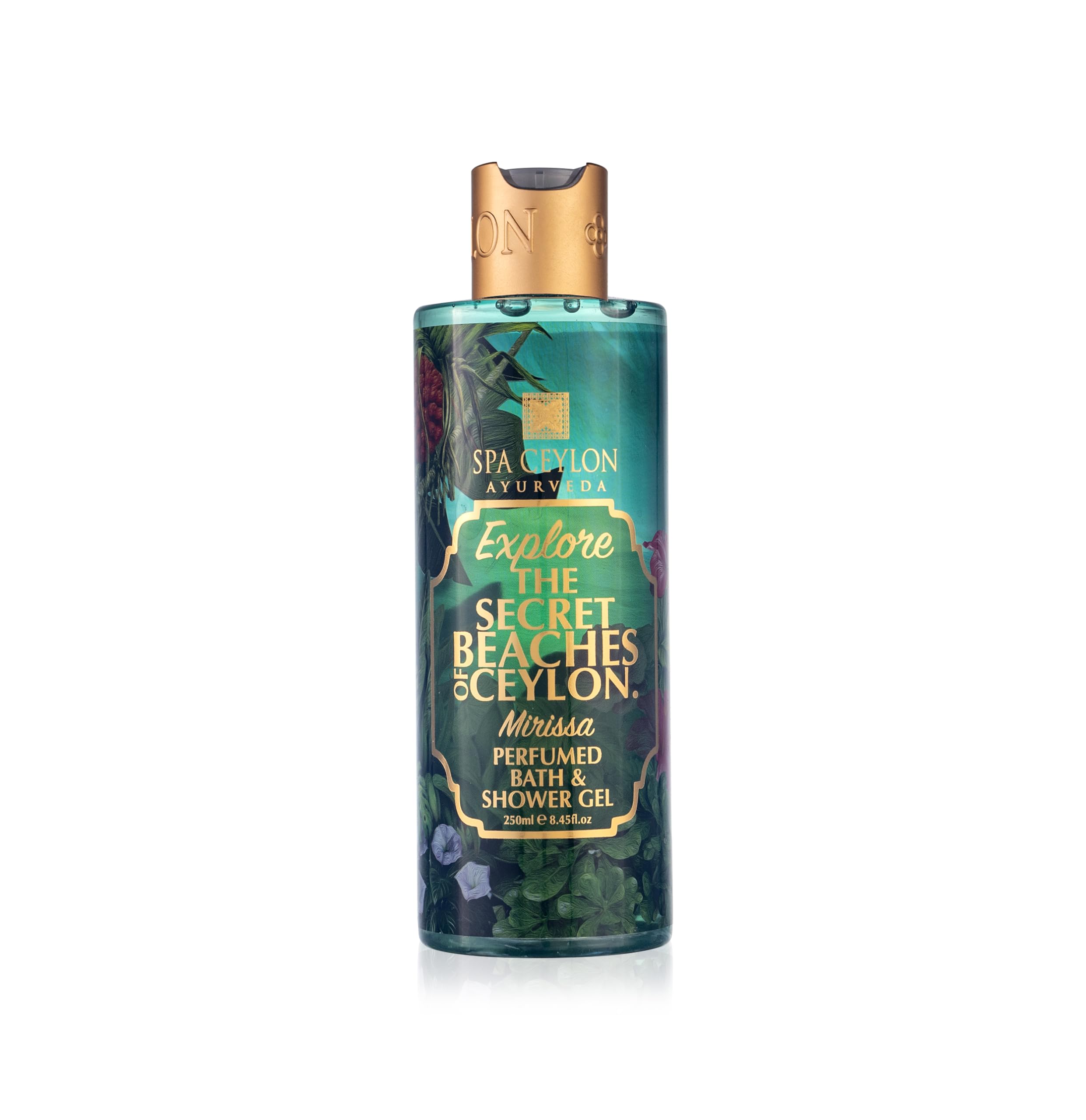 SPA CEYLON Mirissa Perfumed Bath Shower Gel Natural Body Wash Moisturizing Body Cleanser Foaming Gel Paraben Sulphate Fragrance-Free