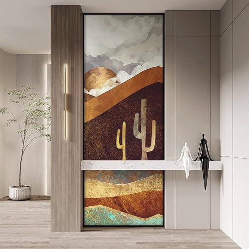 Miniatura 3 de SIGNFORD Mural de pared de estilo nórdico, paisaje natural, extraíble, adhesivo de pared para dormitorio, sala de estar, 120 x 48 pulgadas