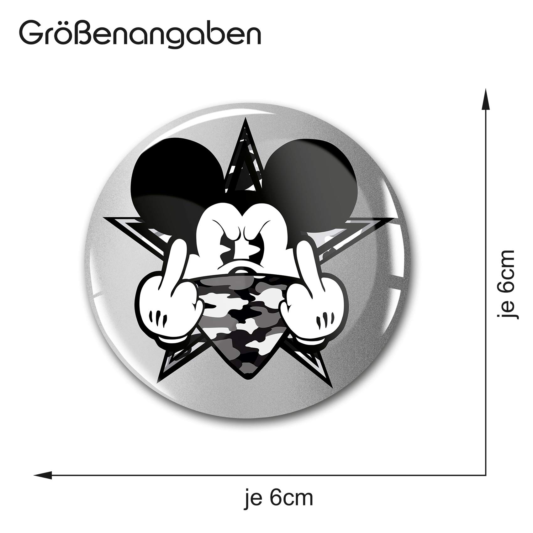 4 Adesivi In Gel Per Coprimozzo Auto - Diametro 60 Mm, Emblema Doming 3D Born To Ride (DM007) - Accessori Tuning Germanici