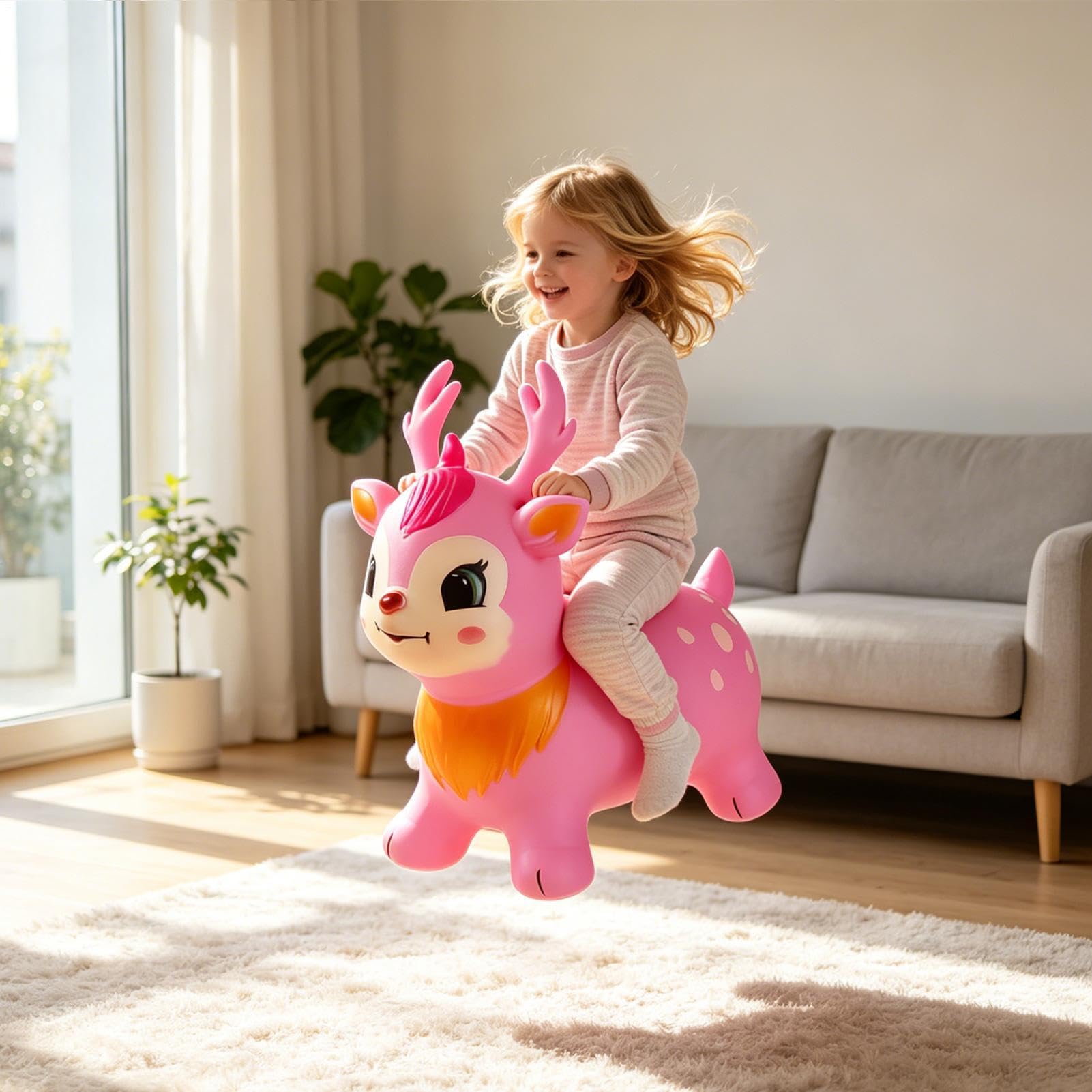 Animal Saltarín Caballo Saltador de Goma para Niños