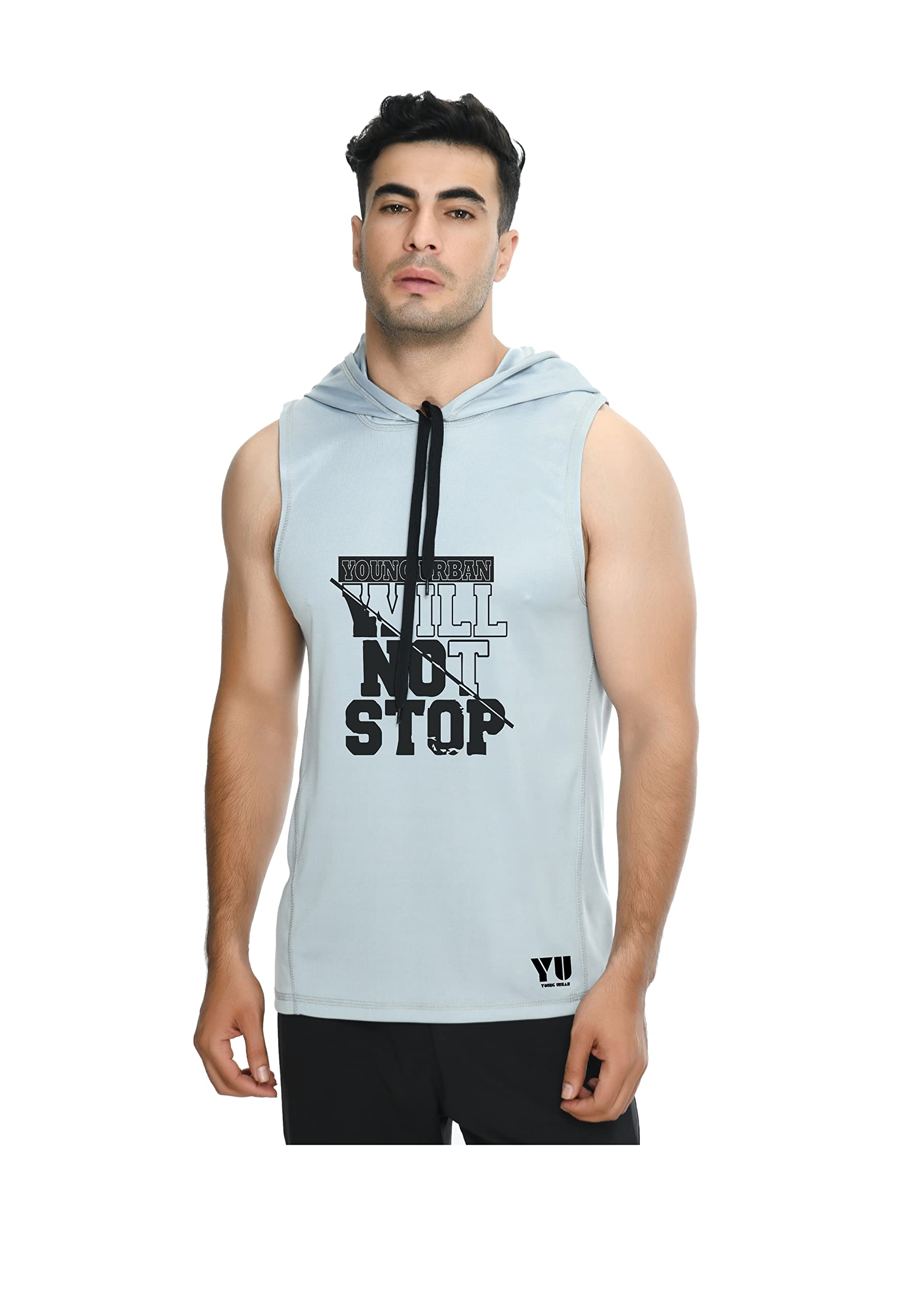 youngurban Men's Sleeveless Hoodie Vest-picture-0