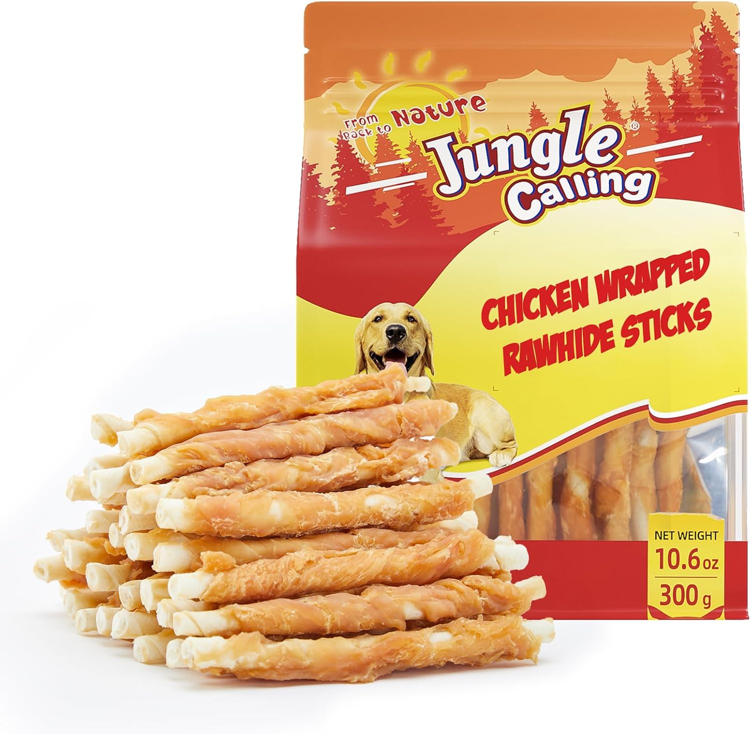  Chicken Wrapped Rawhide Sticks for Small Dogs, 10.6 oz thumbnail