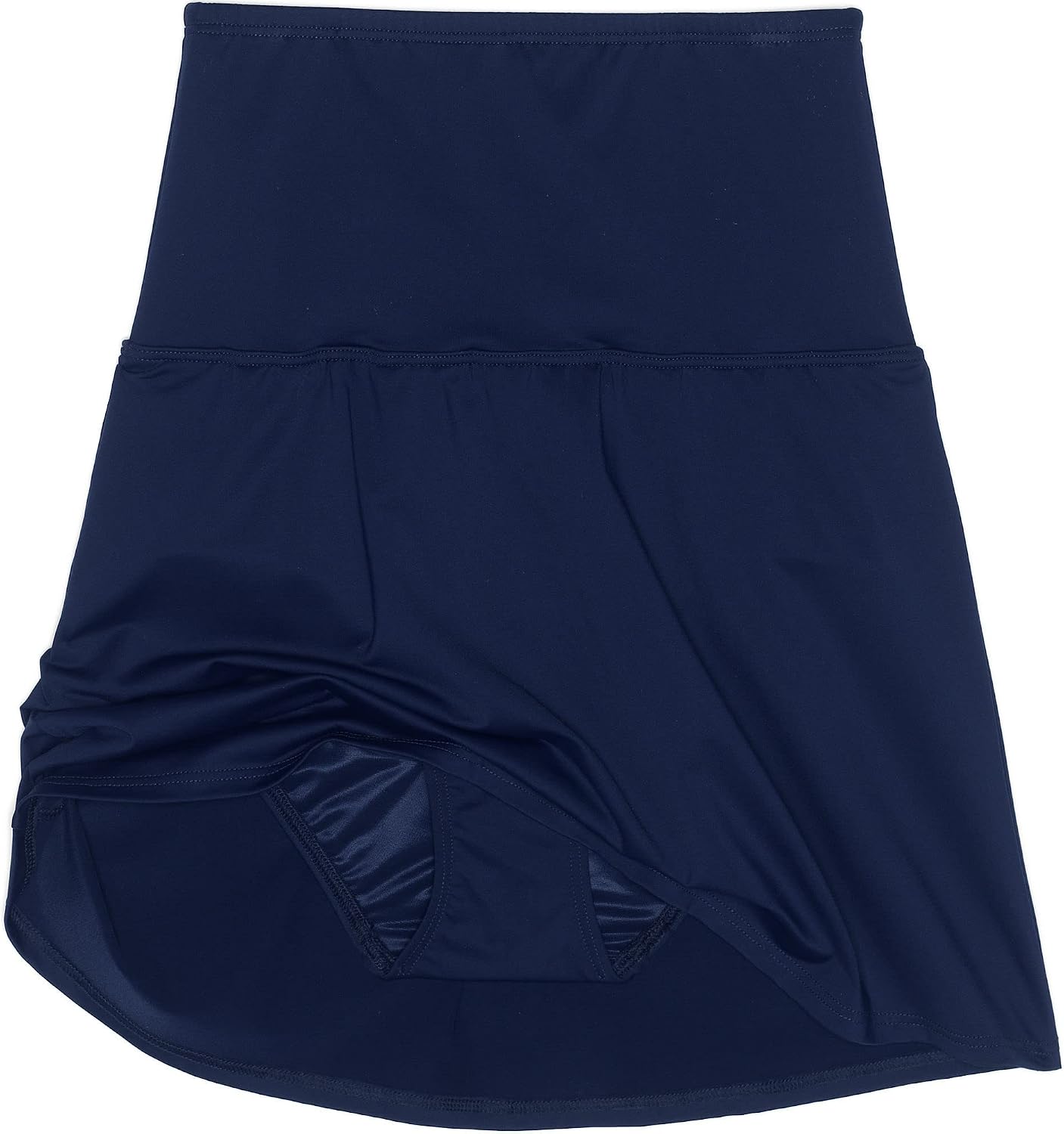 Lands' End Women's Tummy Control Ultra High Waisted Modest Swim Skirt Swim Bottoms