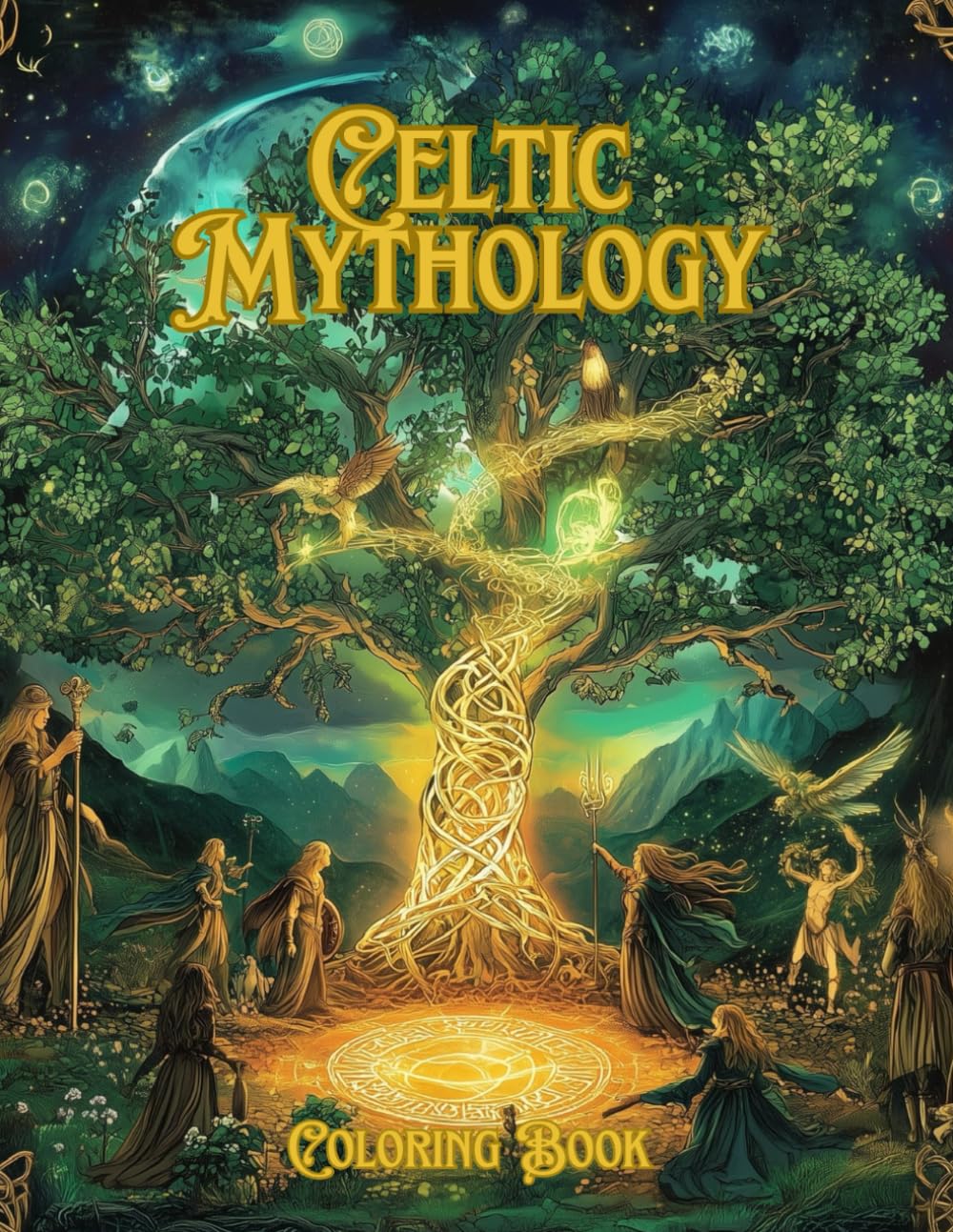 CELTIC MYTHOLOGY COLORING BOOK: CELTIC FOLKLORE COLORING PAGES