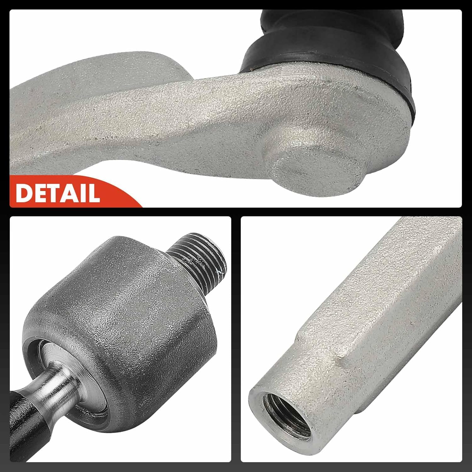 A-Premium Set of 4, Front Inner and Outer Tie Rod End Kit, Compatible with Mercedes-Benz C300 2015-2021, C400 2015, C43 AMG 2017-2021, C450 AMG 2016, E300, E43 AMG, E63 AMG S, GLC300, GLC43 AMG