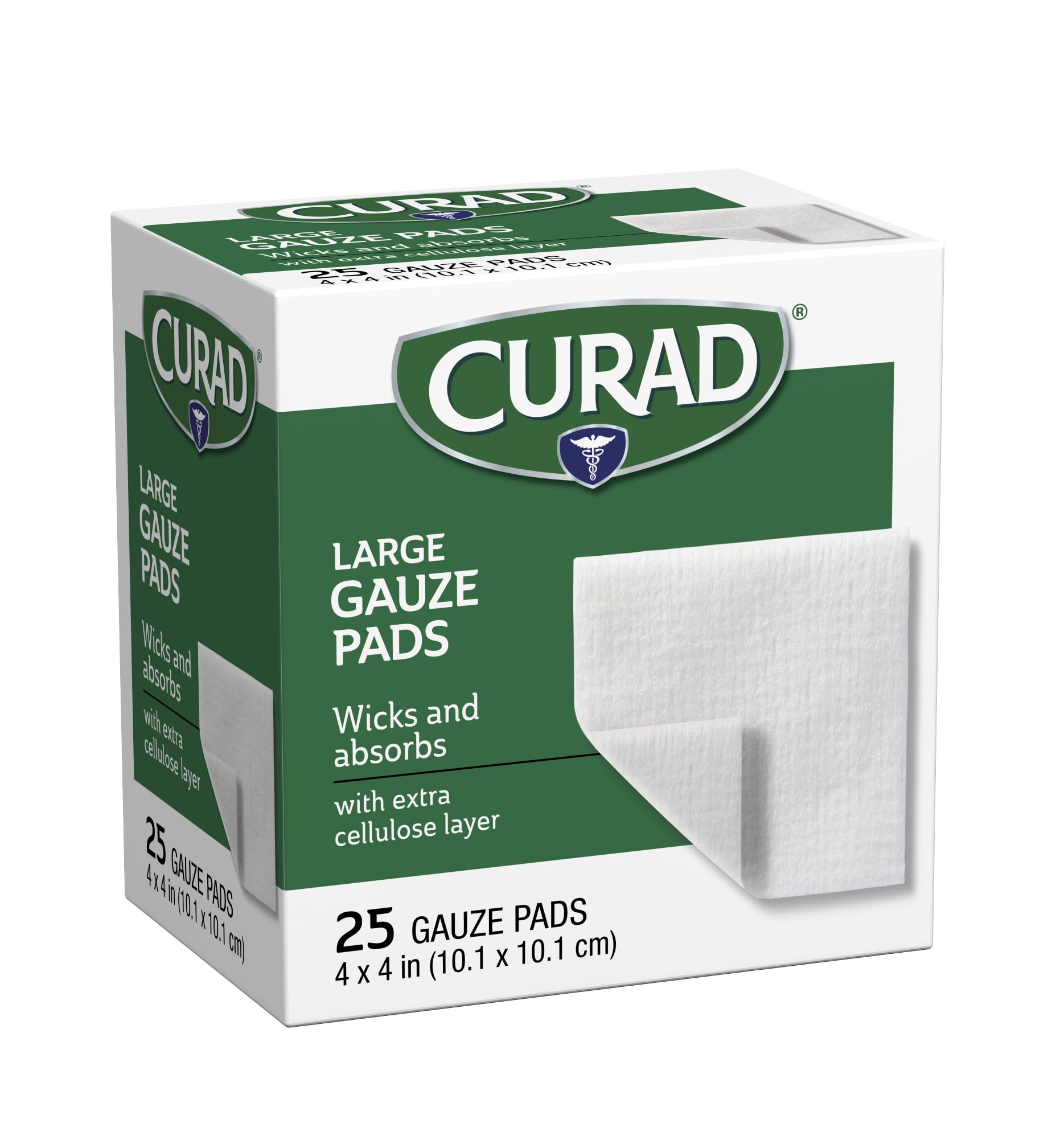 Curad Pro-Gauze Sterile Pads, 4" x, 4", 25 Count (Packaging May Vary) — Amazon image 5