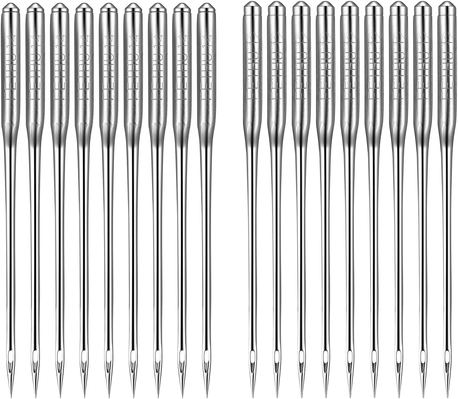 100 PCS Heavy Duty Sewing Machine Needles, Universal Size 80/12, 90/14, Heavy Duty Quilting Sewing Machine Needles for Denim Quilting Embroidery