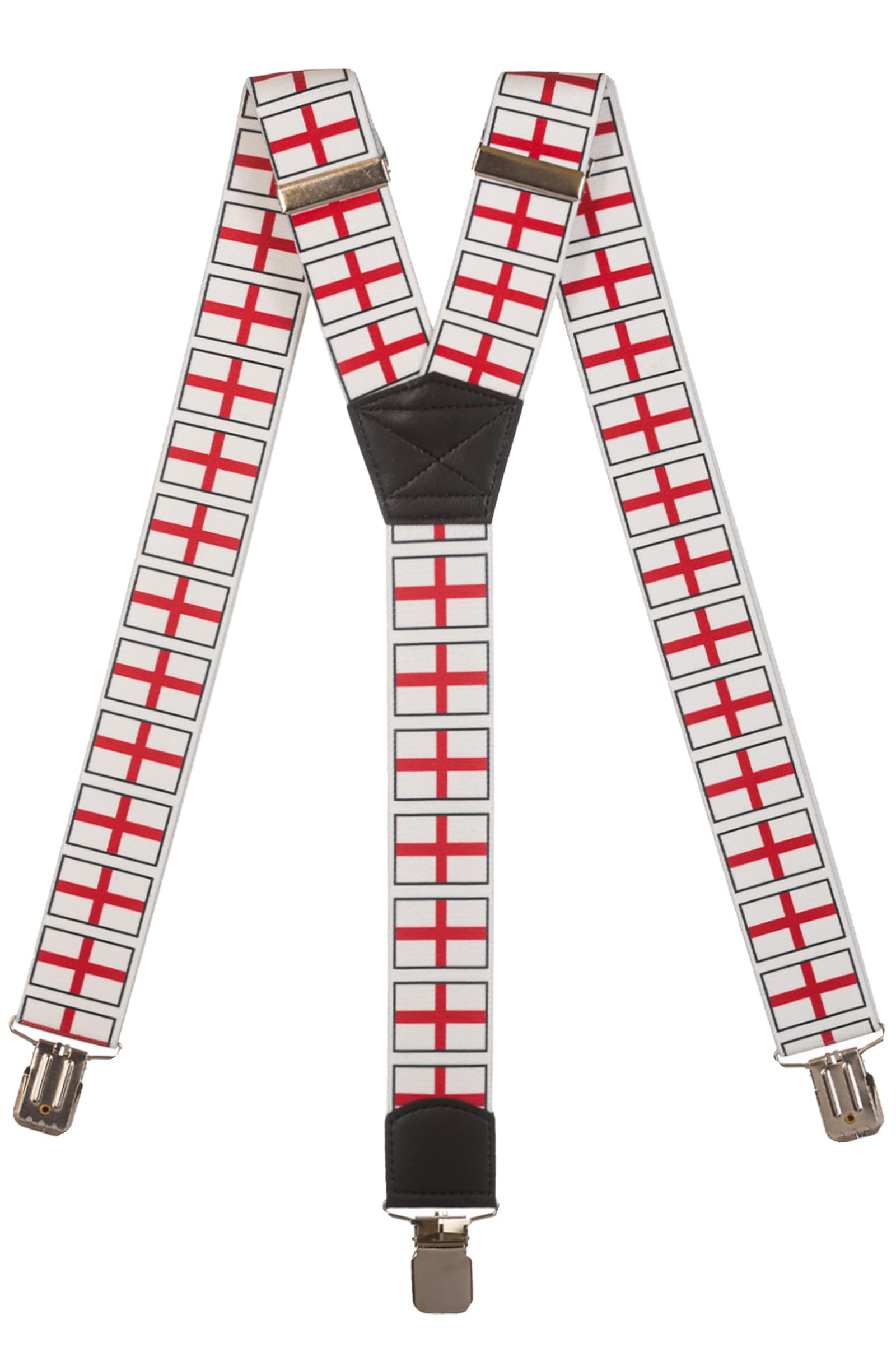 Olata Men's England Heavy Duty Printed Y-Shape Braces/Suspenders, 4Cm