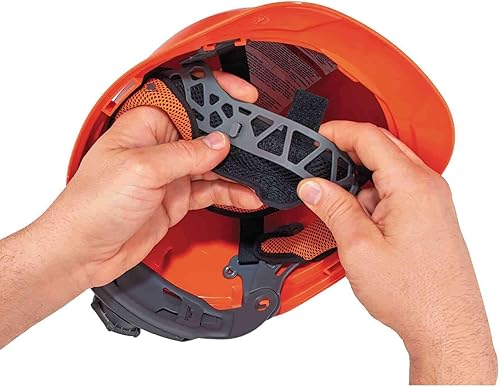 Miniatura 11 de Ergodyne Skullerz 8972LED - Casco con ventilación, estilo gorra, suspensión de trinquete, clase C, color naranja
