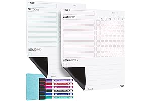 Mr. Pen Magnetic Dry Erase Chore Chart for Multiple Kids