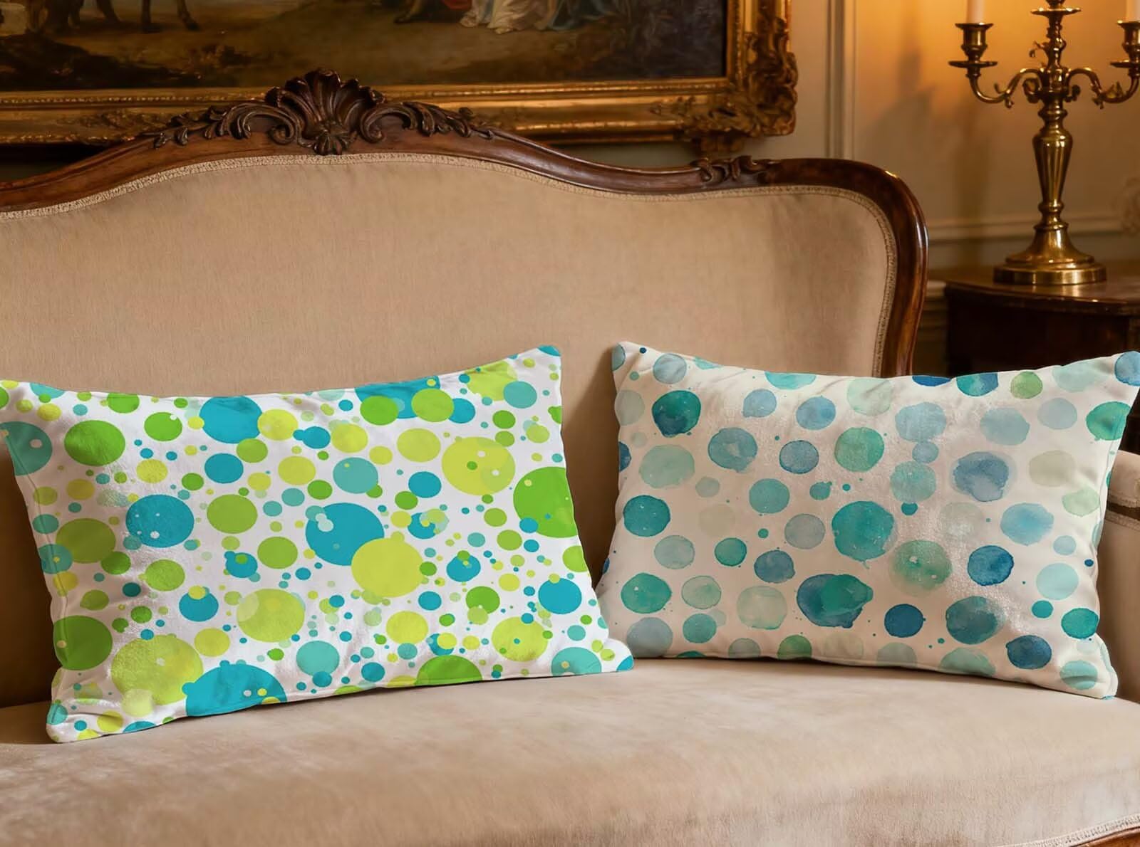 Lot de 2 housses de coussin scandinaves pour décoration salon