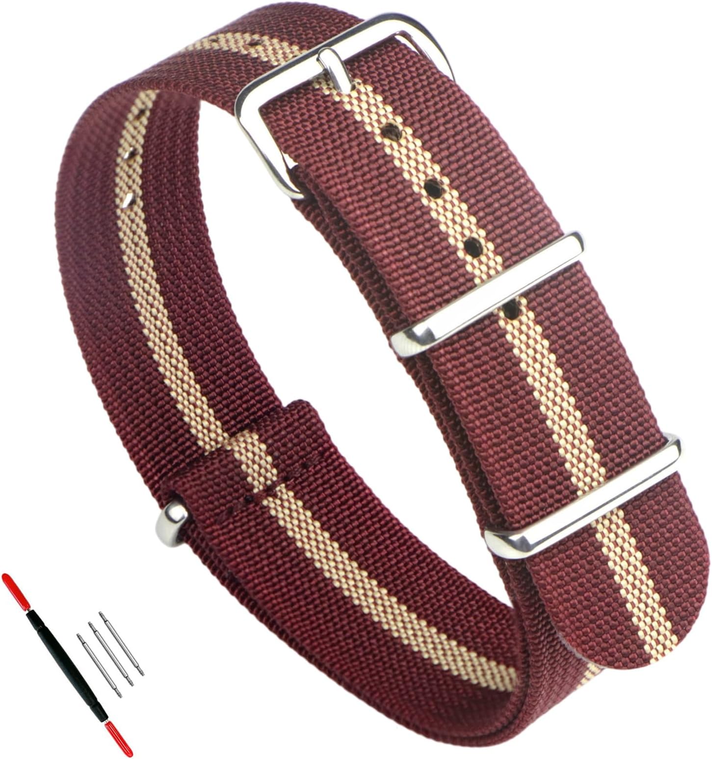 Nylon Watch Straps for Men 16mm 18mm 19mm 20mm 21mm 22mm 24mm Band
