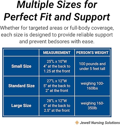 Miniatura 7 de Jewell Nursing Solutions - Cuña giratoria de rescate para heridas de cama  Almohada posicional de hospital  Contorneada ayuda a prevenir llagas de
