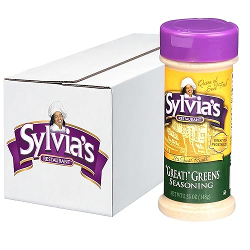 Sylvia's Great Greens Seasoning, recipientes de 5.25 onzas (paquete de 12)