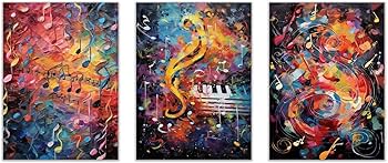 Amazon.co.jp: SHYAMIC アートパネル 抽象 3枚セット飾り絵 抽象画