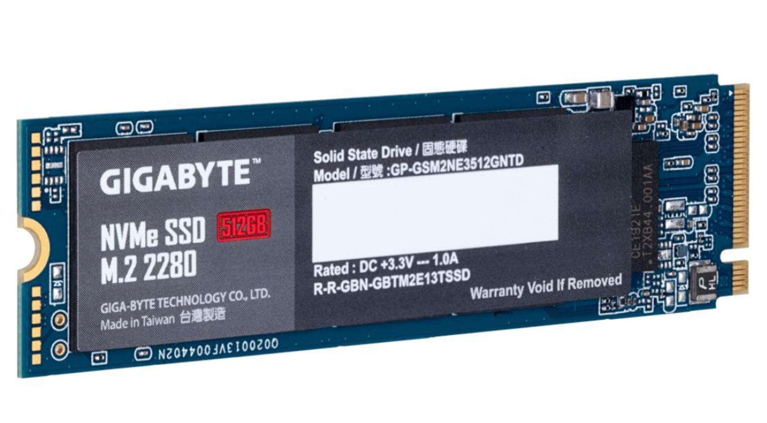 Gigabyte NVMe 512GB M.2 Solid State Drive GP-GSM2NE3512GNTD