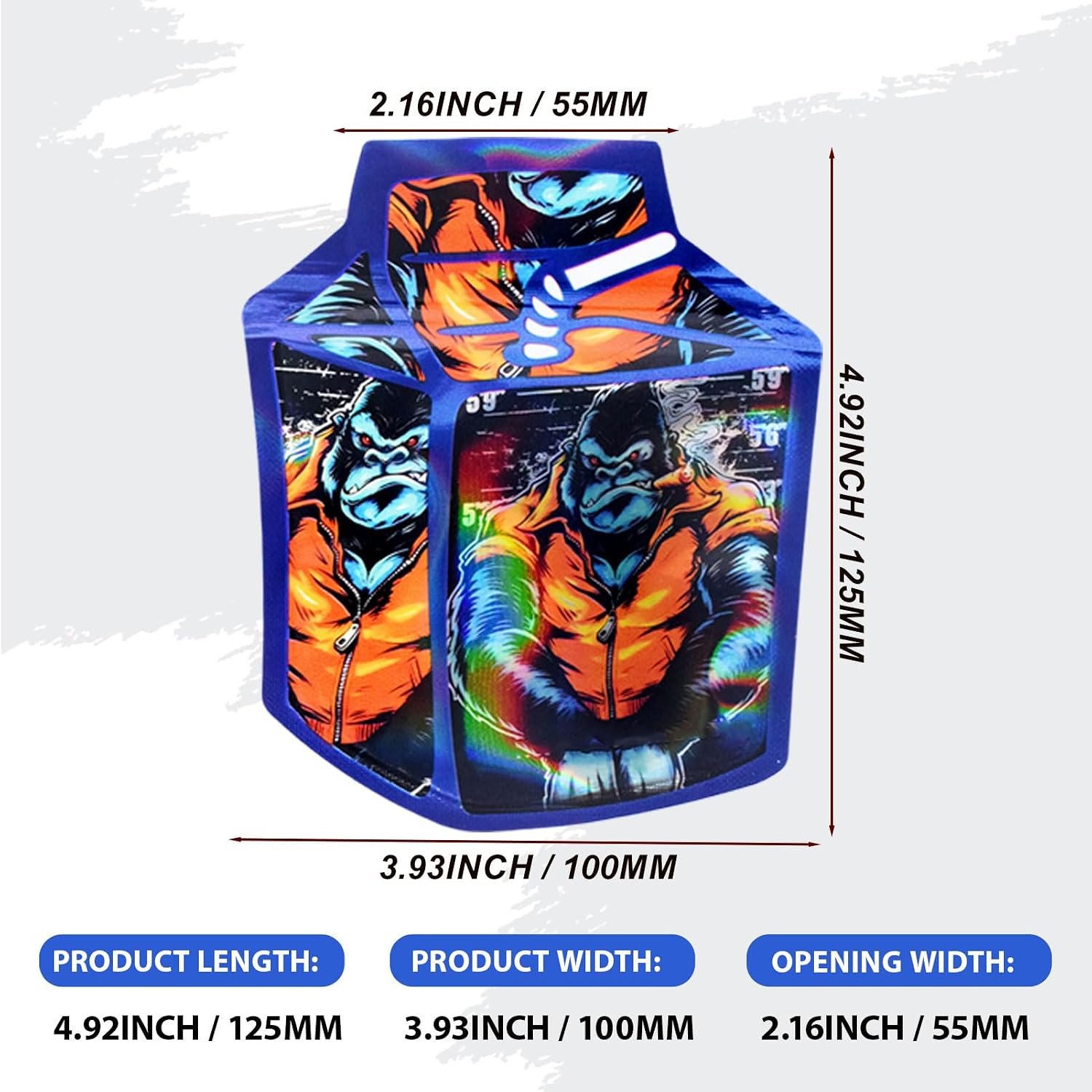 100pcs 3.93*4.92in Reusable Zipper Sealed Bag, Waterproof & Tear Resistant image 2