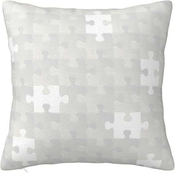 SWECEYKD Abstract Puzzle Throw Pillow Covers 12x12 Pillow