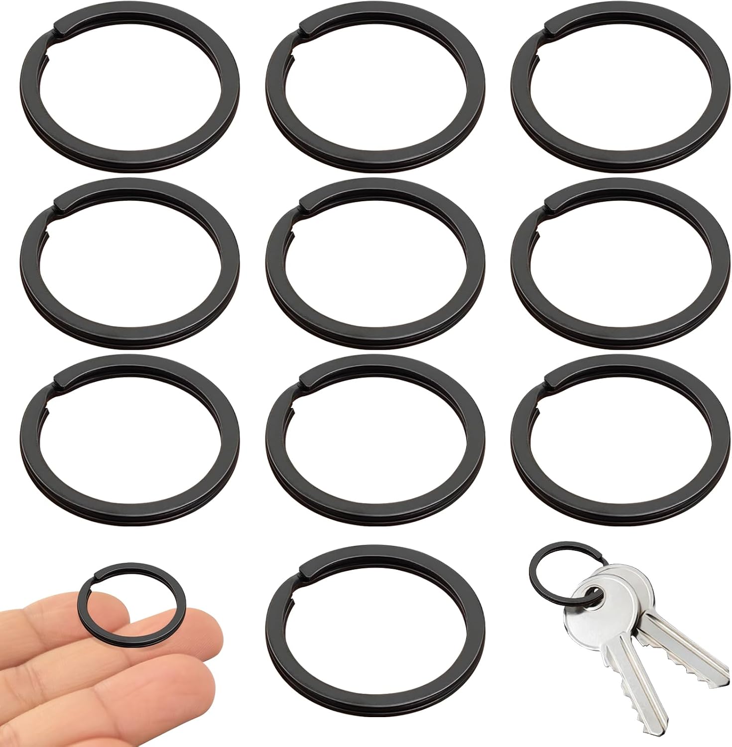 Key Sharp Chain Amazon.com: 10 Pack Key Ring Keychain 1 Inch 25mm Diameter Metal Flat ...