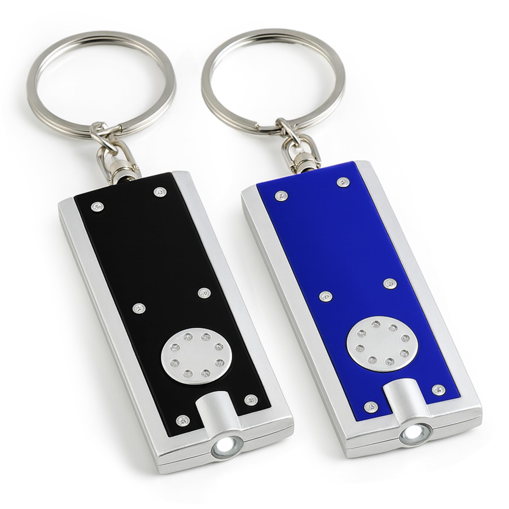 SOL 2pk LED Small Torch Keyring Light Compact Mini Flashlight for Keys Bags Emergency Use Bright Illumination Lightweight Portable Everyday Carry Accessory Travel Home Safety