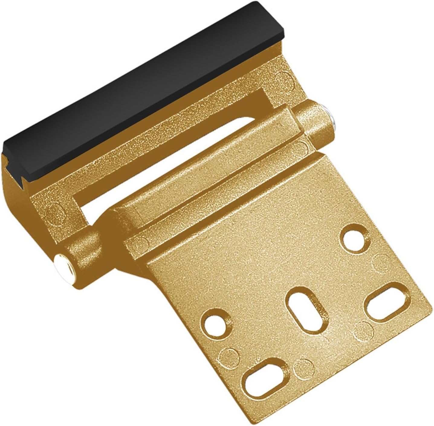 Anti-Fog Shower Shave Mirror Bathroom - Silver Acrylic Hanging Vanity Mirror 20x30cm with Hook or Suction Cup (Not Included), Portable Travel(gold)