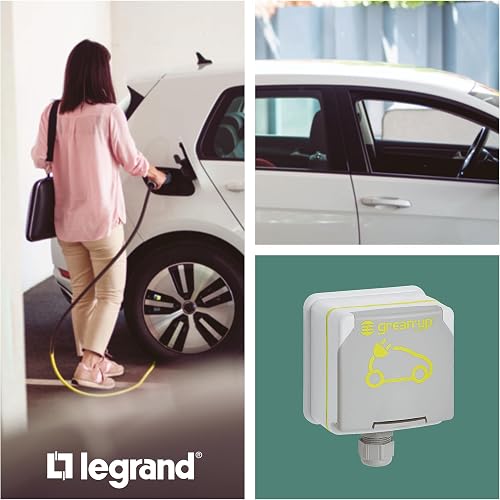 LEGRAND | Green'UP ACCESS, Prise et Cordon de Repiquage, Recharge Sécurisée Jusqu’à 3,7 kW, Charge Accélérée x2 Pour Véhicules Électriques Compatibles, Installation Intérieure/Extérieure - 4