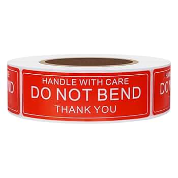 Amazon | Hybsk 25x76mm Do not Bend 警告ステッカーを曲げない