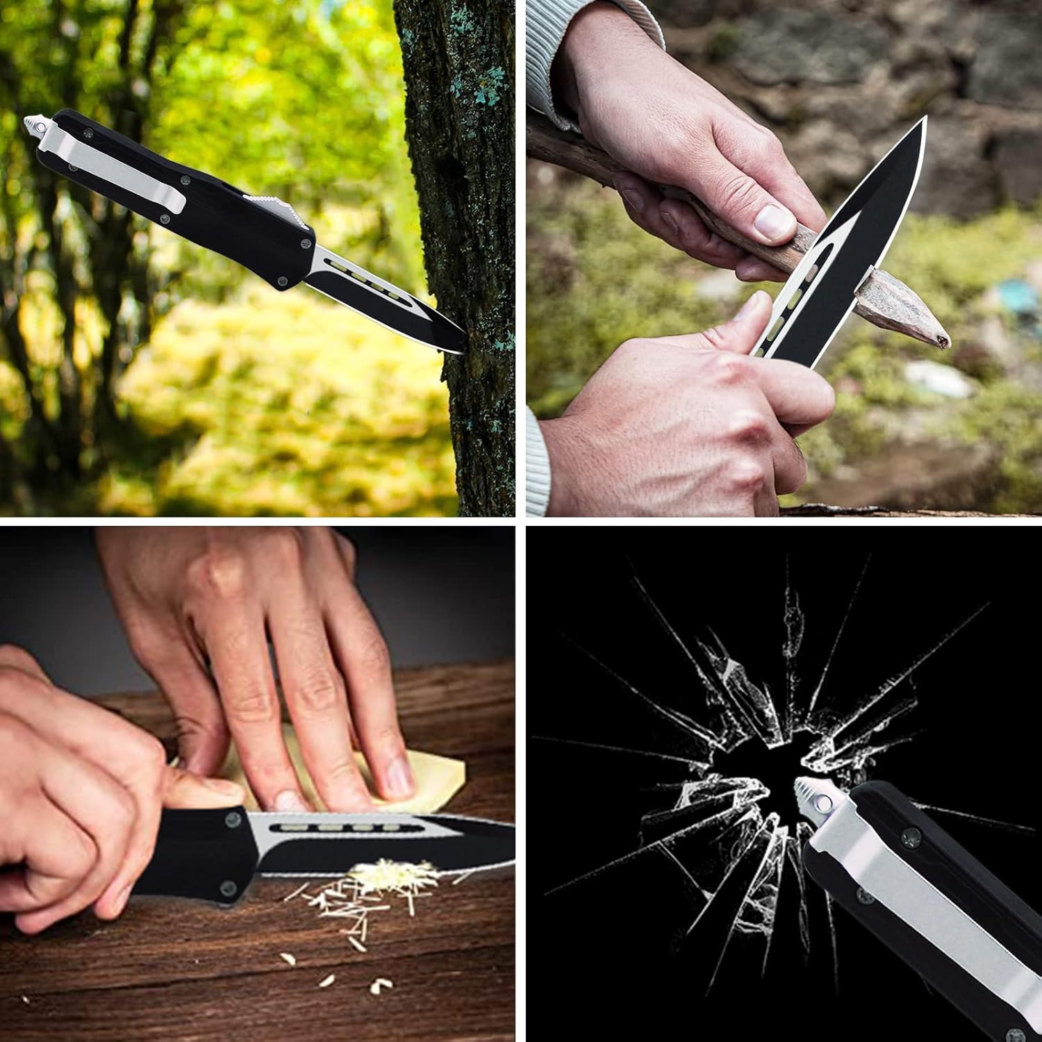 LANQKUISZ Outdoor Hunting Knife,Pocket Knife for Camping Fishing Survival,Aluminum Handle Fixed Blade Knife : Sports & Outdoors