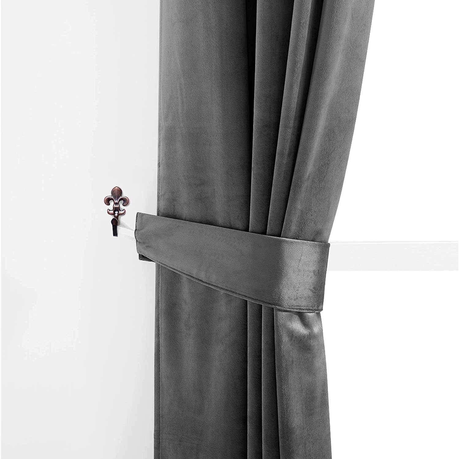 StangH Bundle Velvet Curtains & Curtain Tiebacks