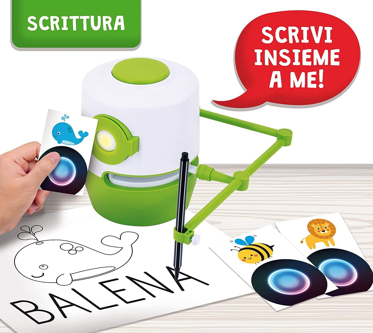 Liscianigiochi 88775 Step Leggo e Scrivo - Robot Hi- Tech Parlante, Per imparare a leggere e scrivere, 3-8 anni