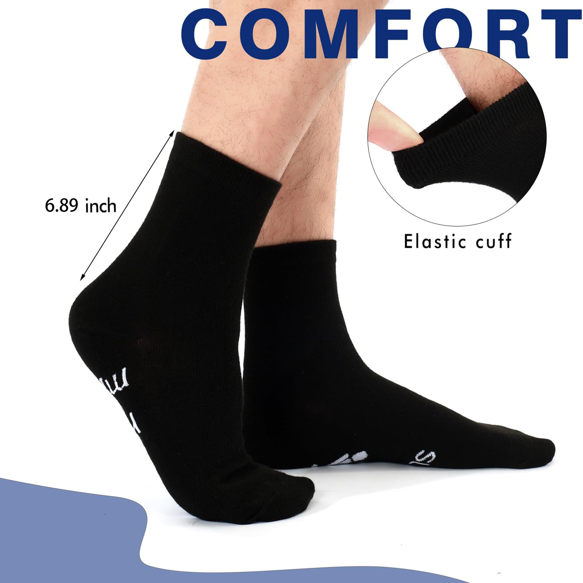 BONANGEL Calcetines Hombre Divertidos Algodón Calcetines 39-46 Regalo Hombres Padre Abuelo Novio Fanáticos Fútbol Calcetines Antideslizantes Regalo Cumpleaños