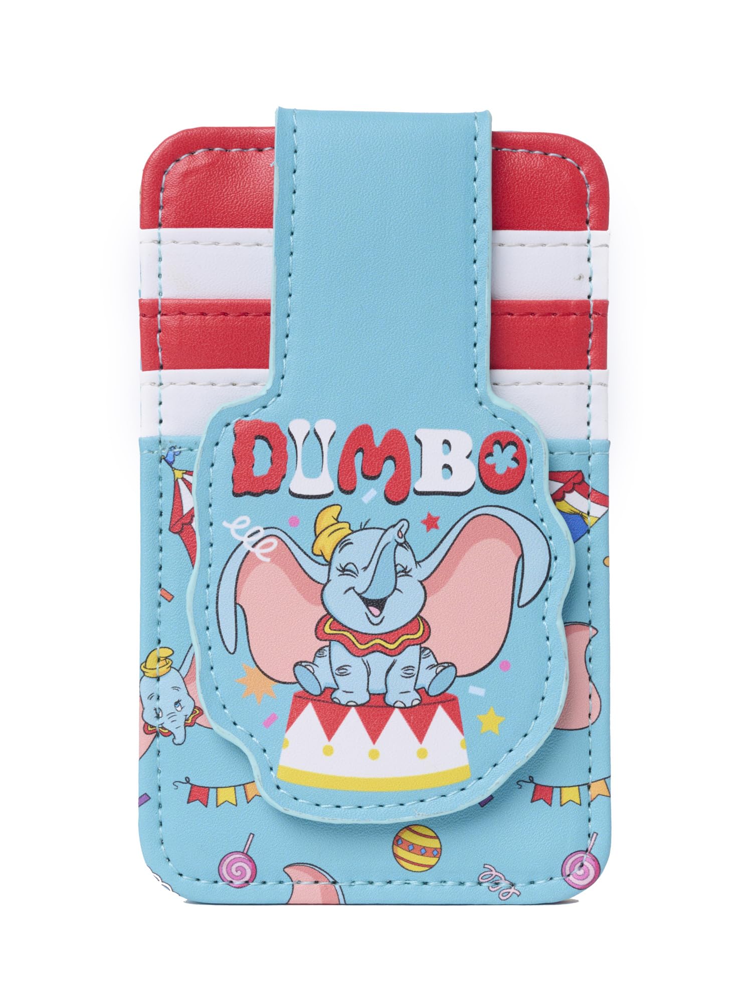 Disney Dumbo Card Holder Women Slim Wallet Blue Grey