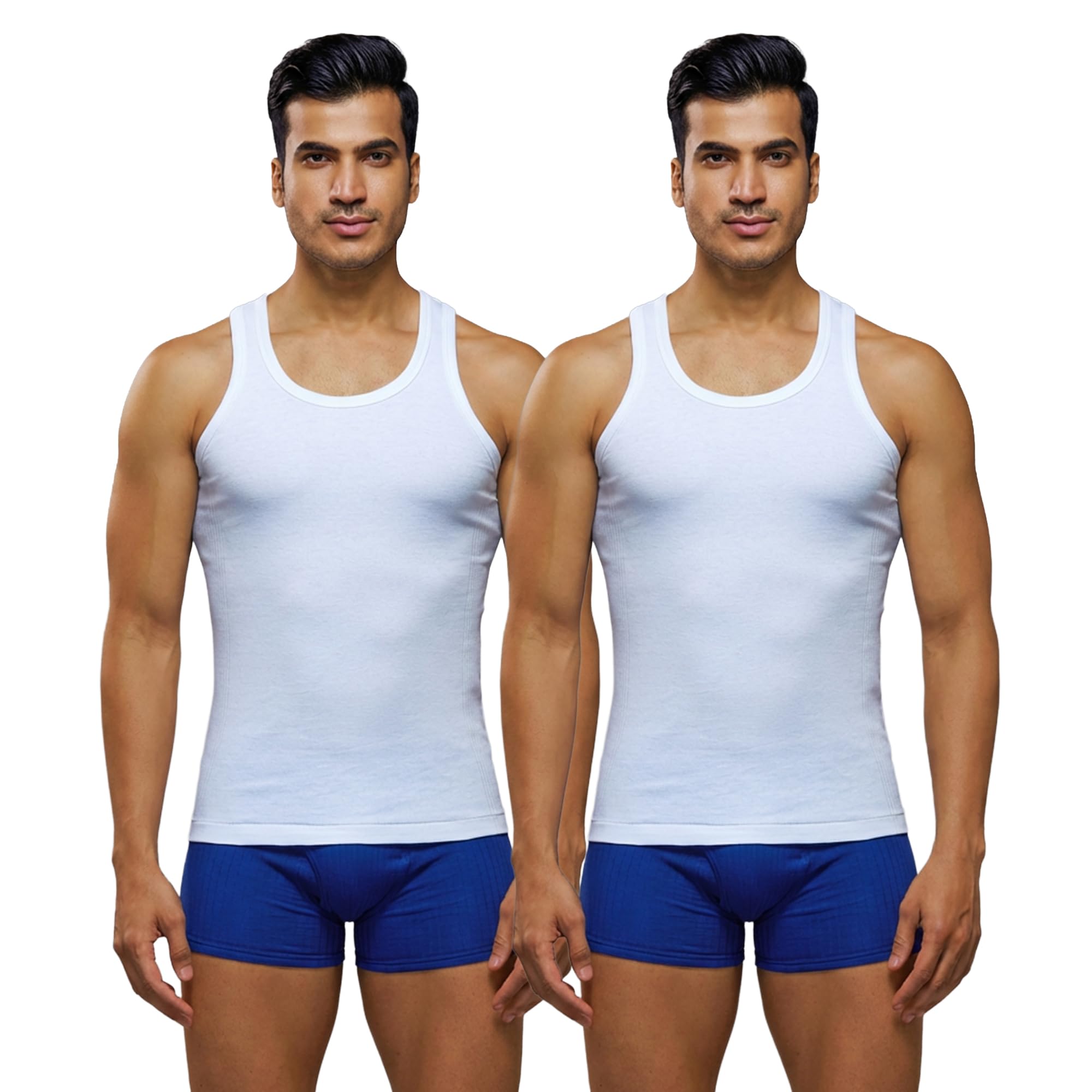 sporto Macho Men's Neo Ribbed Vest Pack of 2-picture-43