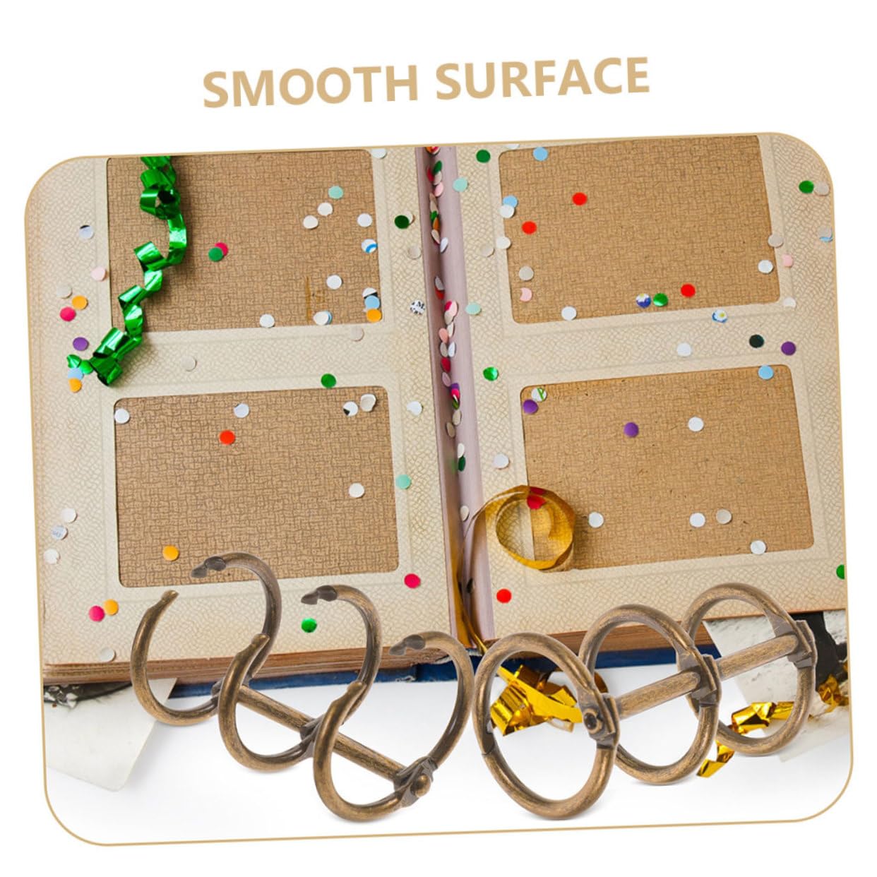 Operitacx 50pezzi Raccoglitori Sciolto Metallici Per Rilegatura Raccoglitori Per e Scrapbooking Pratici e
