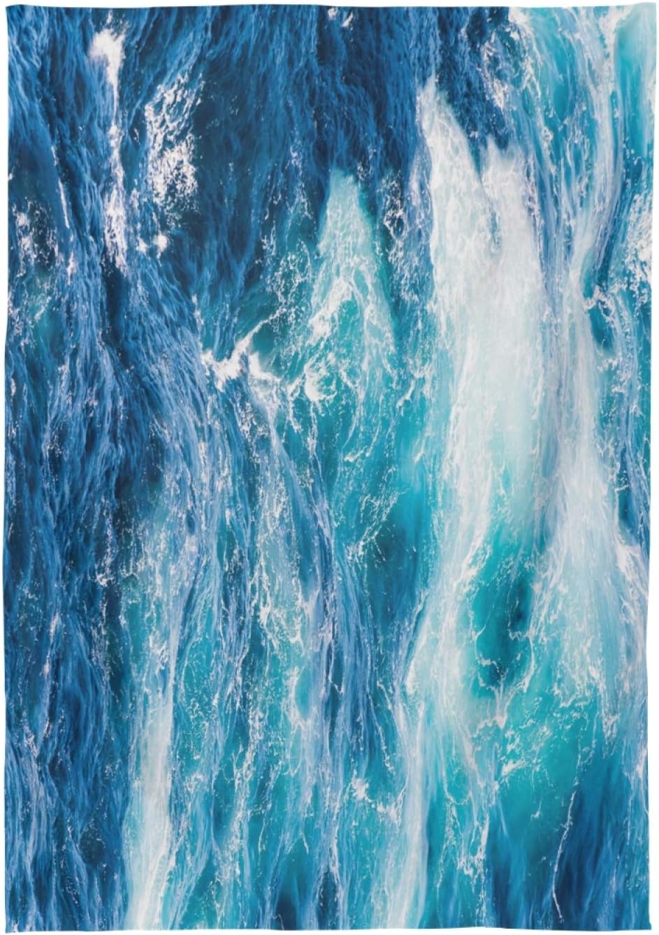 はっ水加工刺しゅうのテーブルクロス 長方形 通販 - ディノス テーブルデコレーション パーティー用 大西洋 青い水の波 長方形テーブルクロス ポリエステルテーブルクロス 長方形テーブル 60 x