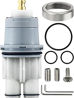 Shower Cartridge Replacement for Delta RP46074 (2006-Present) 1-Pack, Compatible with Delta 13 14 Series Single Handle, Includes Bonnet Nut, Fix Leak or Drip, Temperature or Pressure Issues