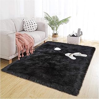 YANGDONG- Nowoczesny Miękki Kudłaty Faux Fur Dywan, antypoślizgowy Fluffy Dywan podłogi, Dywanów Obszarów, Poduszka krzesła do sypialni Dekoracyjne, D, 150x200cm BLZDDDDPZH-2