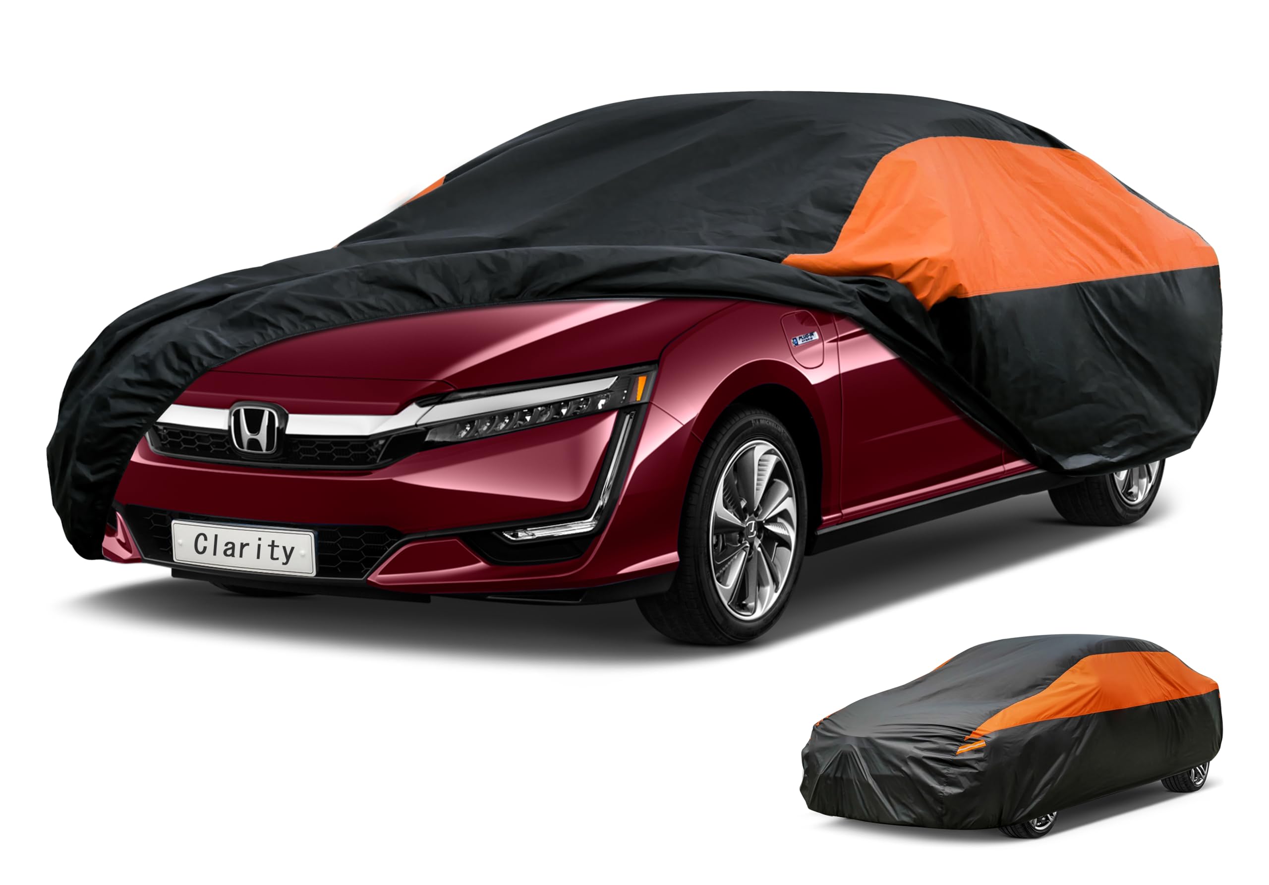 GUNHYI Waterproof Lightweight Sedan Full Car Cover Custom Fit Clarity