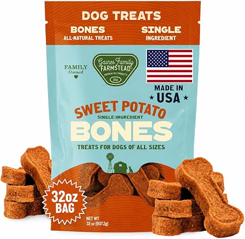 Gaines Family Farmstead Sweet Potato Dog Bones – 32 oz