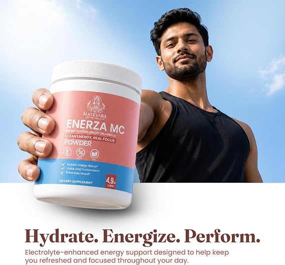 Enerza MC Sugar Free Energy Drink Mix, Melon Creamsicle 140