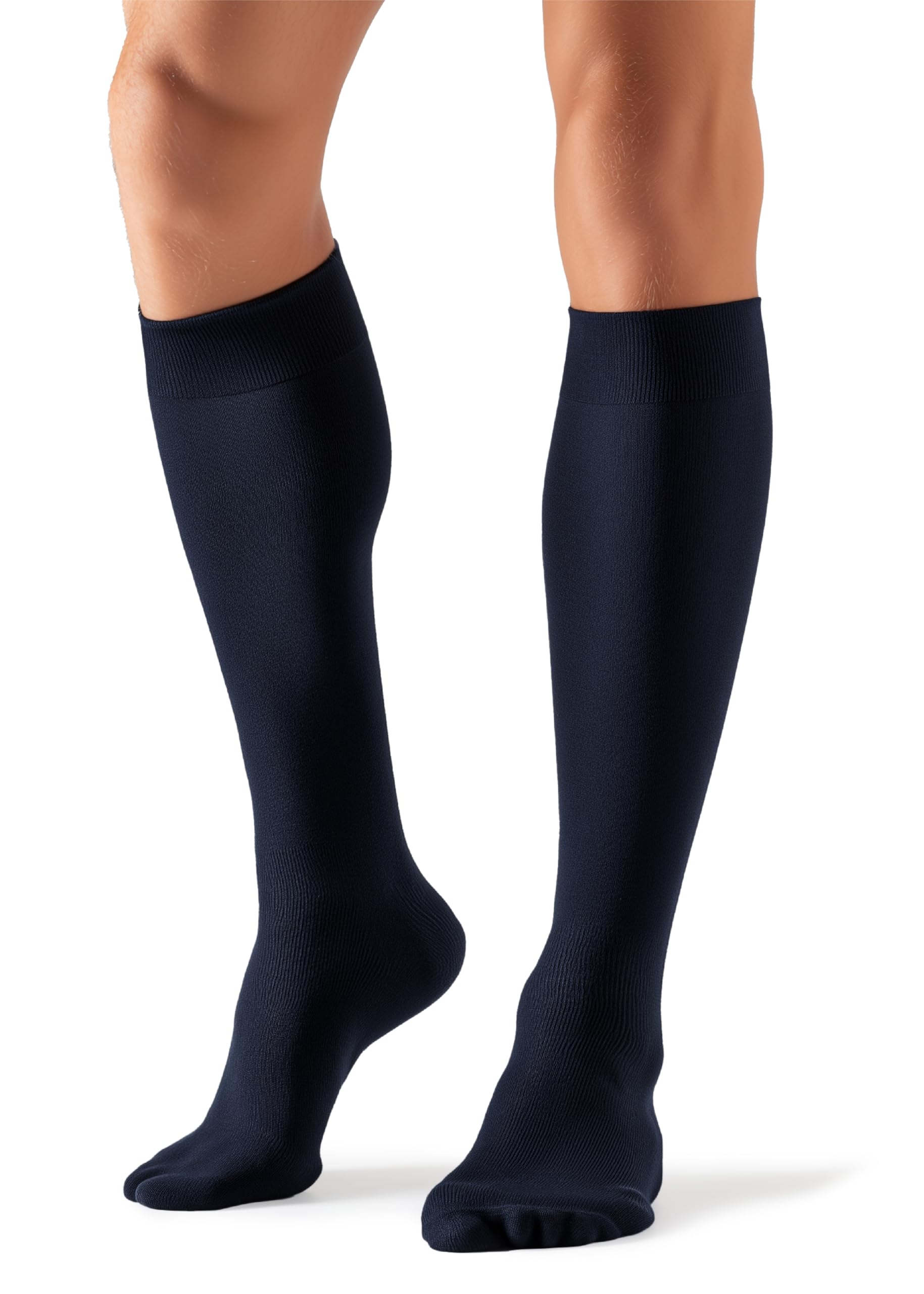 BeOnTop Medias Compresion Hombre Descansantes 14-17 mmHg – Calcetines Compresivos para Viajes, Trabajo, Deporte, Piernas Cansadas, Varices, Circulación – Made in Italy