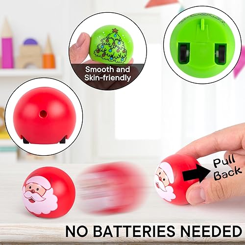 Miniatura 3 de 3 otters 25 piezas de juguetes de Navidad para tirar hacia atrás, relleno de calcetines de Navidad, figura de autos de juguete, regalos de fiesta de