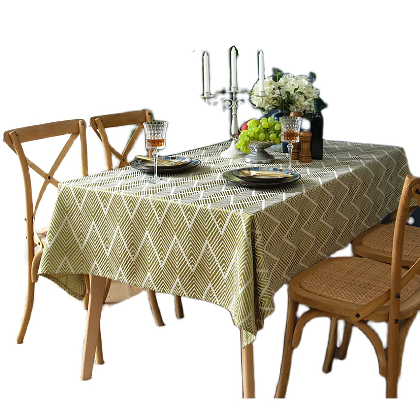 Nappe rectangulaire lavable contre les taches pour protéger la table